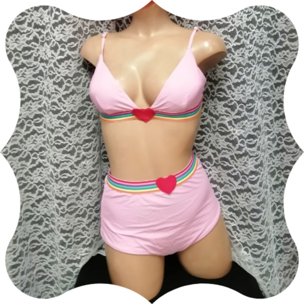 Lazy Oaf Rainbow Love Swimsuit
